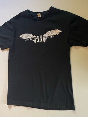 Addicted II Success Black Graphic Short-Sleeve Tee